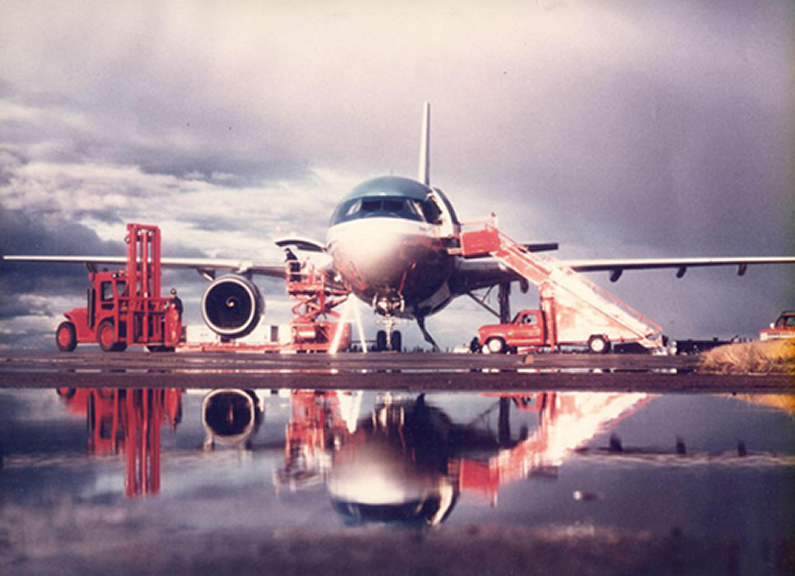 KLM A310 on the ramp at Goose Bay